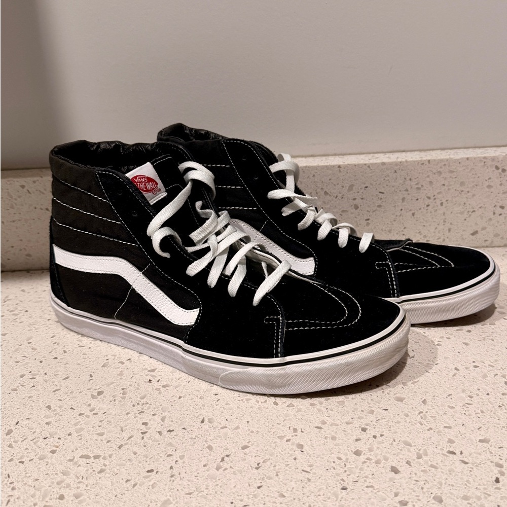Vans Classic Black and White High-Tops - Picture 5 of 7